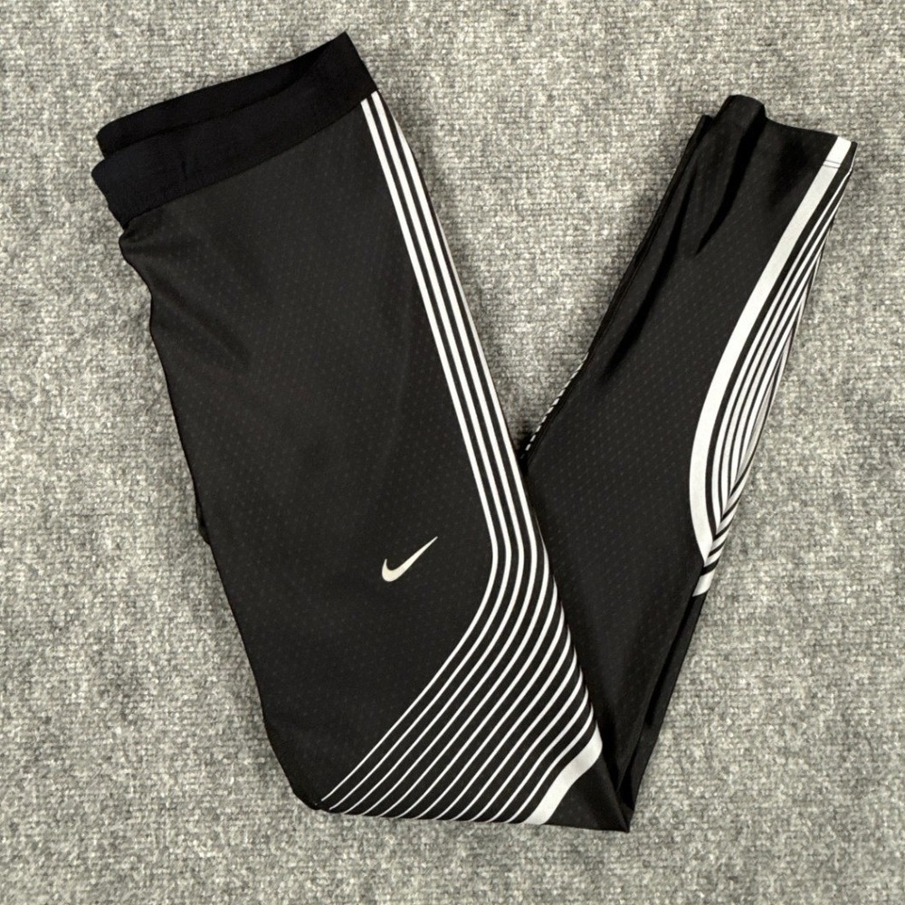 Nike Power Speed Flash Tights Womens Medium Black Reflective Dri-FIT 800948-010
